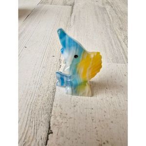 Colorful large fish tropical figurine statue marble